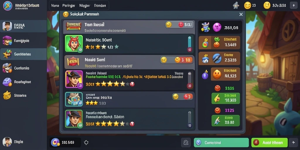 Reward menarik untuk setiap level yang dicapai.